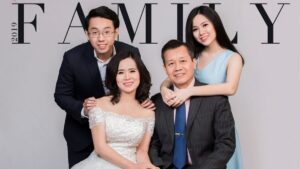 Bố cục chụp ảnh gia đình 4 người cân đối